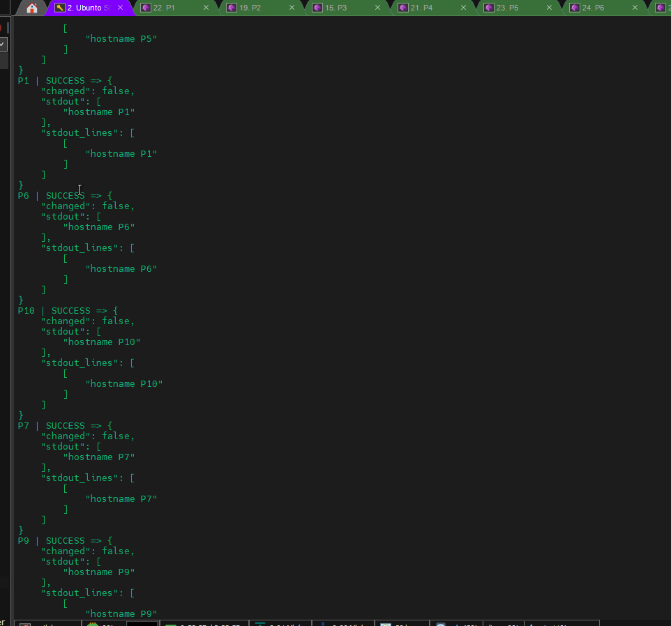 Ansible command execution against PE routers