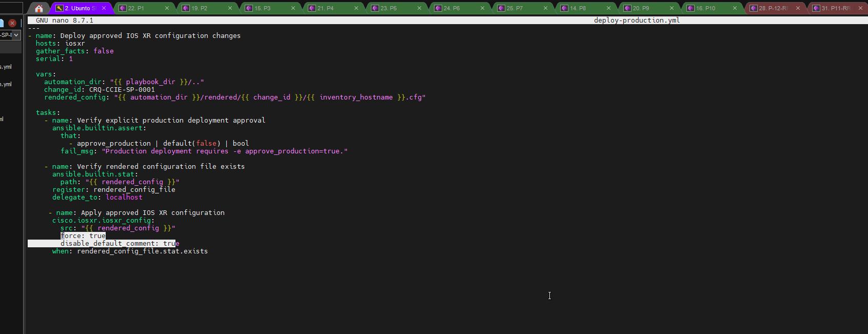 Updated Ansible deployment strategy